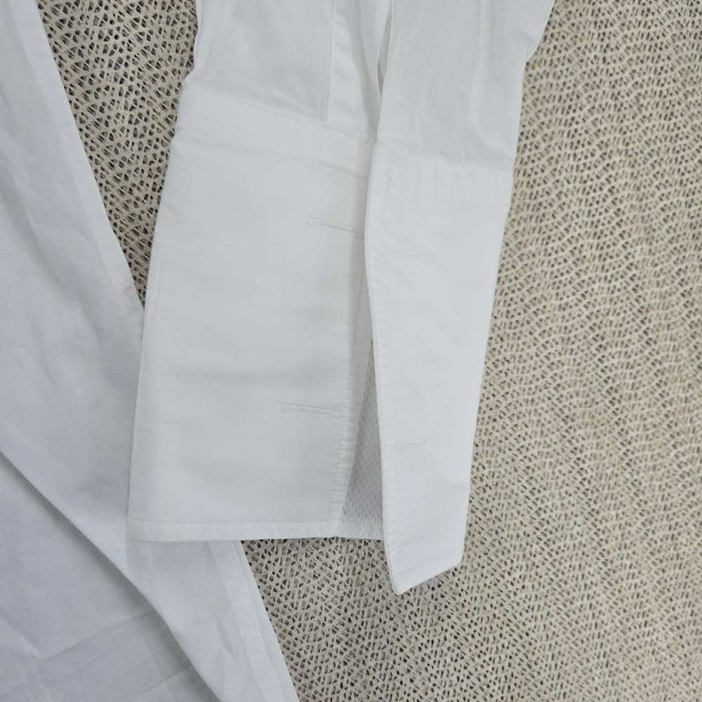 T.M. Lewin Tuxedo Shirt Mens 16.5 34/35 White Eveningwear French Cuff Dress - Picture 5 of 12